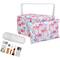 SINGER® Large Flamingo Print Sewing Basket with Matching Pouch Sew Kit